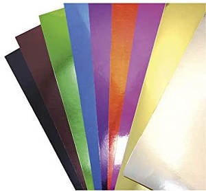 Pliego Cartulina Metalizada Color Perlado Tamaño Carta