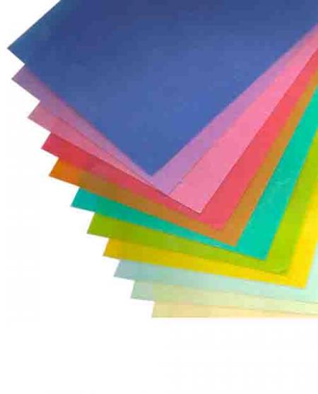 Pliego de Papel Vegetal Colores Surtidos 100grs X 50 X 70 