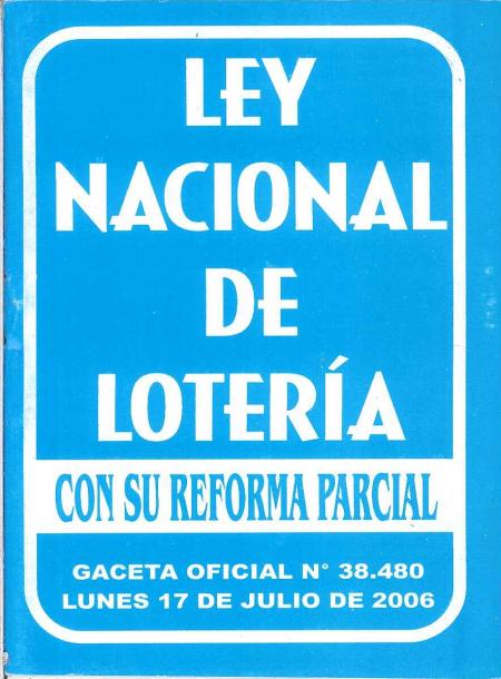 Ley Nacional de Loteria 