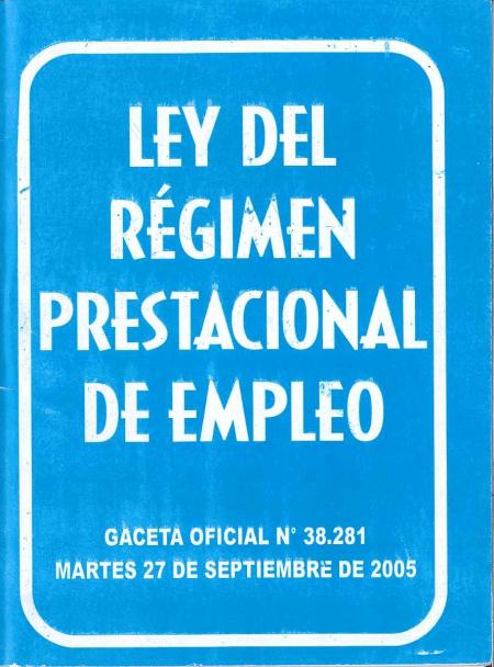 Ley Del Regimen Prestacional de Empleo
