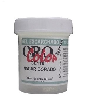 Gel Escarchado Orocolor 60cc Nacar Dorado Ref. Ge110