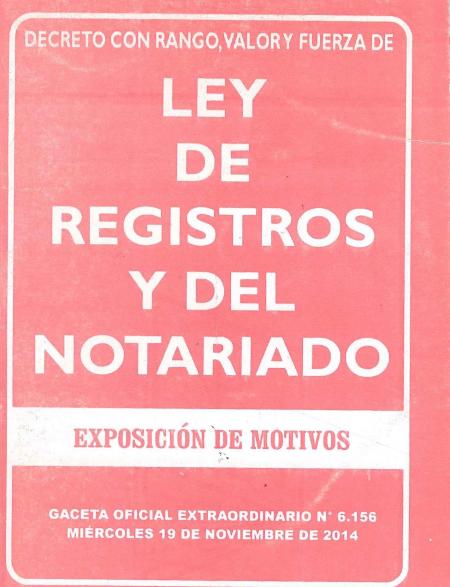 Ley de Registro Publico y Del Notariado