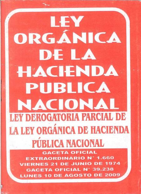 Ley Organica de la Hacienda Publica Nacional