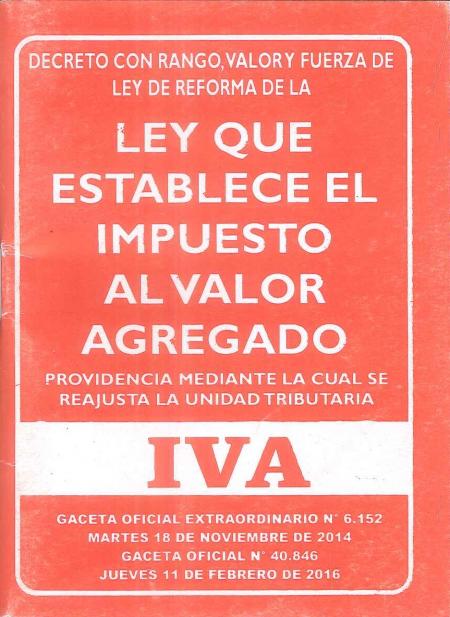 Ley Que Establece el Impuesto Al Valor Agregado