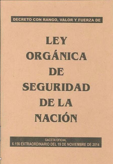 Ley Organica de Seguridad de la Nacion