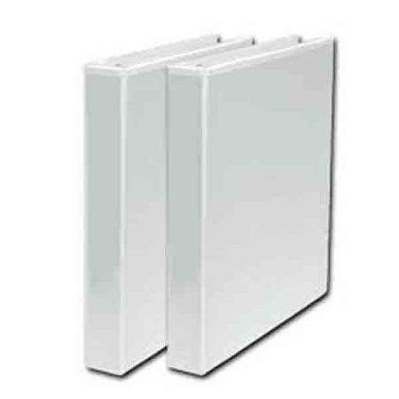 Carpeta de 3 Aros 1' 8 1/2 X 11 Blanca Cristal Ref. 080405 