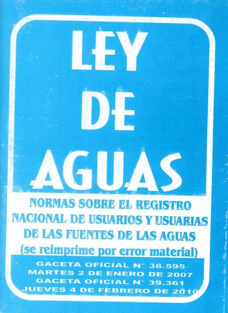 Ley de Aguas