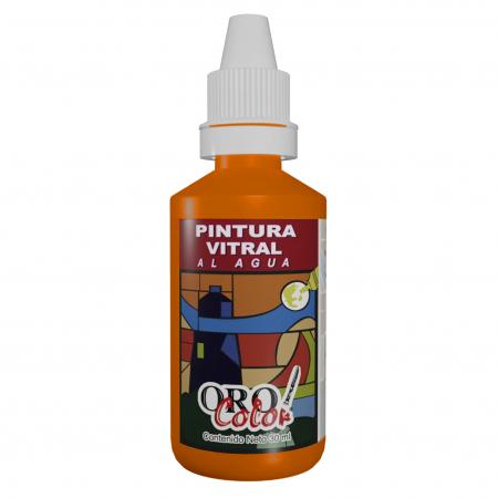 Pintura para Vitral Orocolor Naranja 30ml Ref. Va02