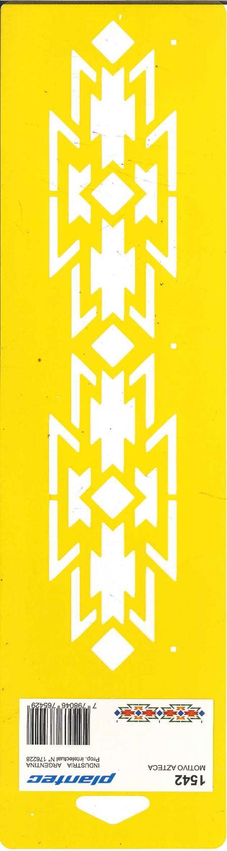 Plantilla Stencil Plantec Motivo Azteca Ref. 1542