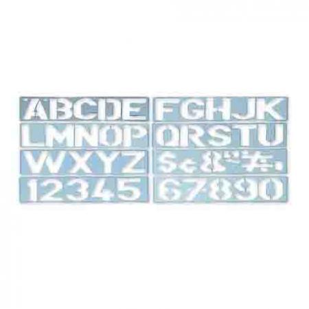Plantilla de Letras y Numeros 30cm Ref. Pw-30 - Pln-30