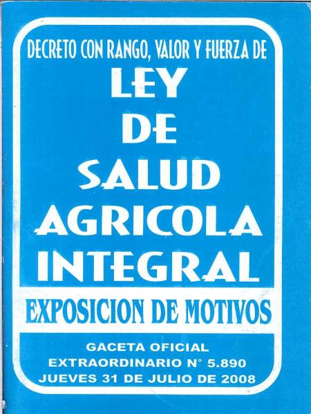 Ley de Salud Agricola Integral
