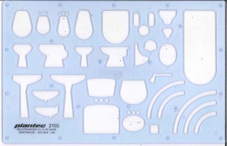 Plantilla Stencil Plantec Sanitarios Ref. 2103 - 111103