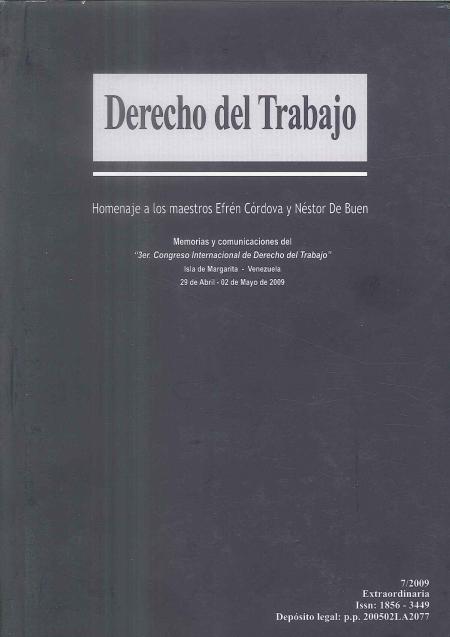 Derecho Del Trabajo Nº 7 Extraordinaria 2009