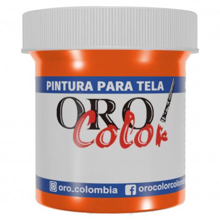Pintura para Tela Orocolor 30cc Naranja Ref. Tw03