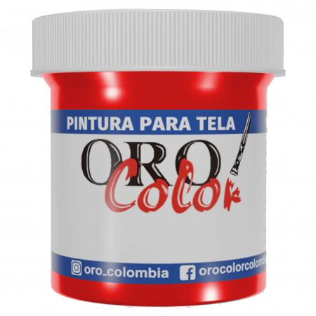 Pintura para Tela Orocolor 30cc Rojo Ref. Tw11