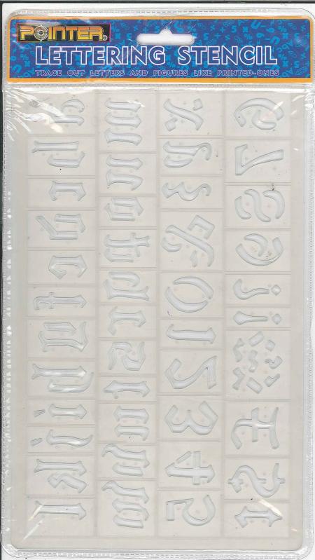 Plantillas de Letras y Numeros Plastica Ref. Ajlr-811