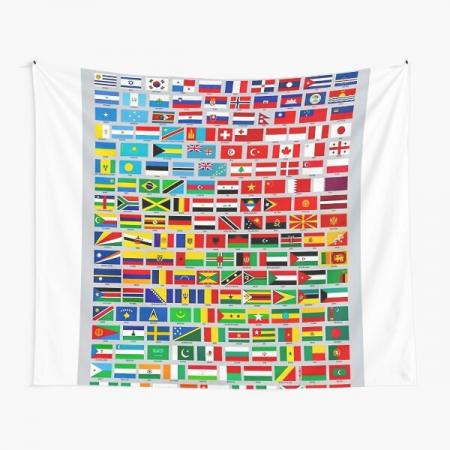 Banderas de Tela Paises 30x40