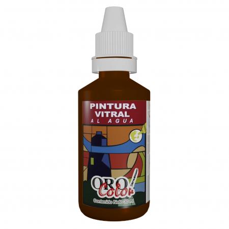 Pintura para Vitral Orocolor Marron 30ml Ref. Va11