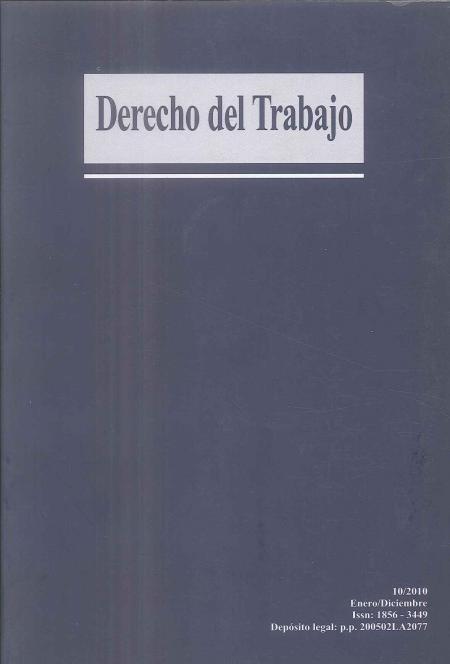 Derecho Del Trabajo No. 10
