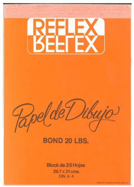 Block Escolar Reflex Din A4 Bond Sin Rotular 20 Hojas Ref. 21 X 29.7 Cms.
