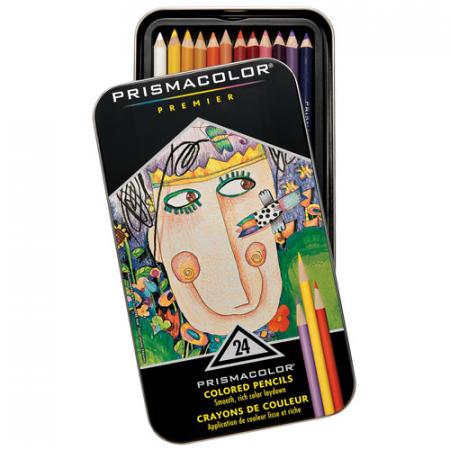 Caja de Creyones Prismacolor Premier Importado X 24 Colores 