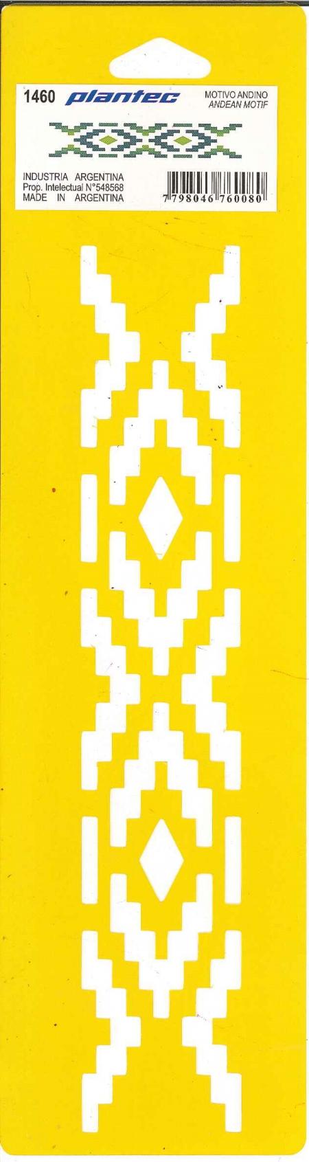 Plantilla Stencil Plantec Motivo Andino Ref. 1460