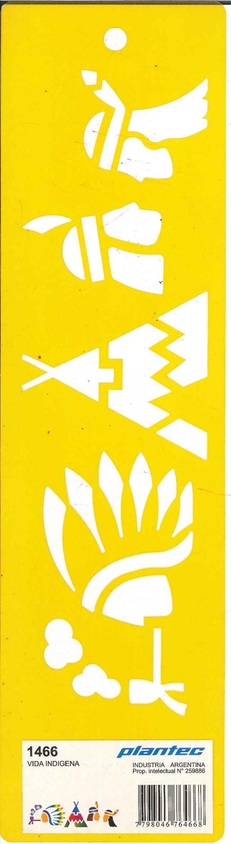 Plantilla Stencil Plantec Vida Indigena Ref. 1466