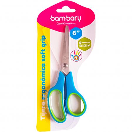 Tijera Ergonomica Soft Grip 6' Bambary Ref. 127-1030/006