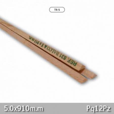 Madera Balsa Triangulo (especial) 5.0 X 910 Mm Ref. Tr-5
