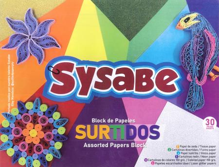 Block de Papeles Surtidos Sysabe X 32 Hojas 