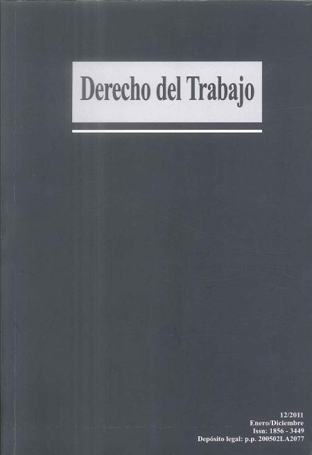 Derecho Del Trabajo Nº 12 Enero/diciembre 2011
