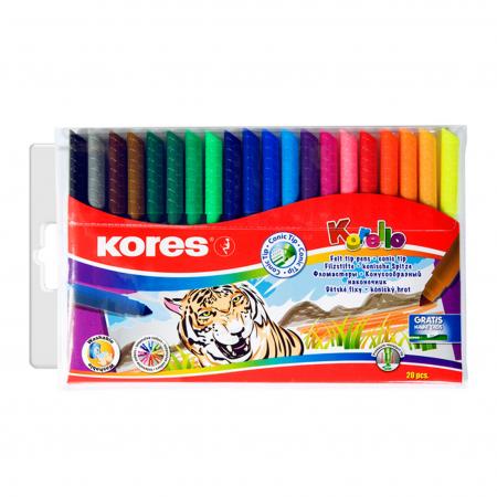 Estuche de Marcadores Escolares (plumon) Korello (plumon) X 20 Colores Ref. Kop29012 - 29012.53 - 29012p