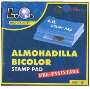 Almohadilla Doble Bicolor Azul y Negra Ref. 3008135an- 3006135an