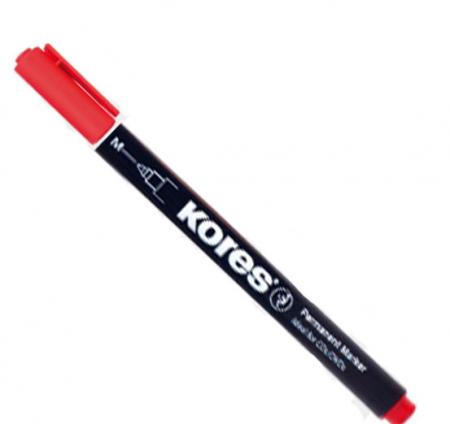 Marcador Permanente Kores Fino Rojo Ref. Komp2607 - 22607p
