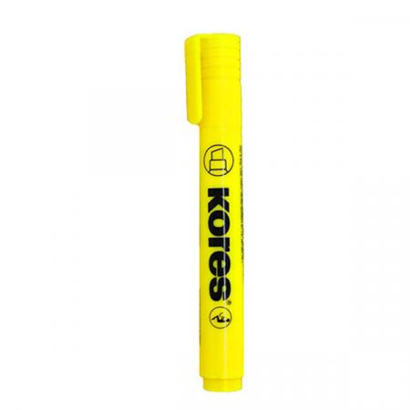 Resaltador Redondo Kores Amarillo Ref. Kor50745 - 7550745