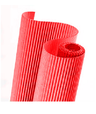 Pliego de Carton Ondulado Rojo 
