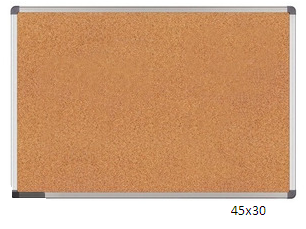 Cartelera de Corcho Ok  45 X 30 con Marco de Aluminio Ref. 50453010