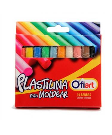 Plastilina 10 Barras Ofiart Ref. Of-e3