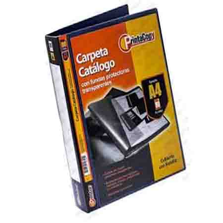 Carpeta Catalogo Printacopy con Fundas Protectoras Transparentes Tamaño A4 X 30 Hojas Ref. 30ng