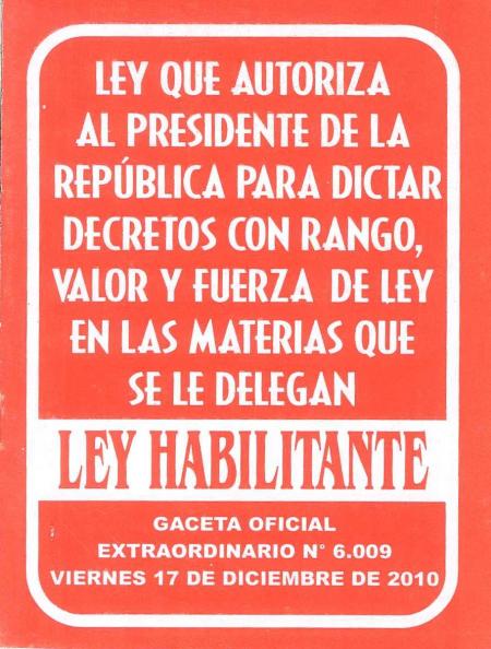 Ley Habilitante