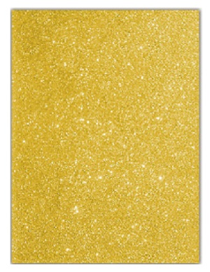 Foami Escarchado Carta Dorado
