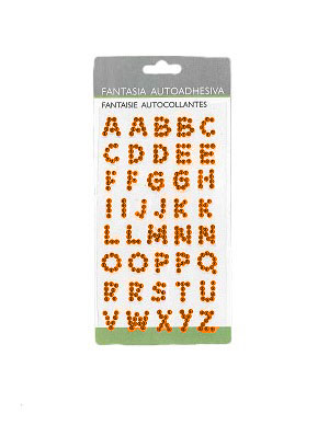 Cristales Autoadhesivos Abc / Naranja Ref. Stoada19