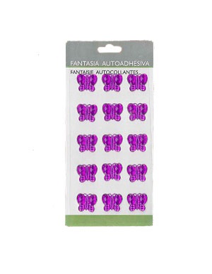 Cristales Autoadhesivos Mariposa / Fucsia Ref. Stoadf28