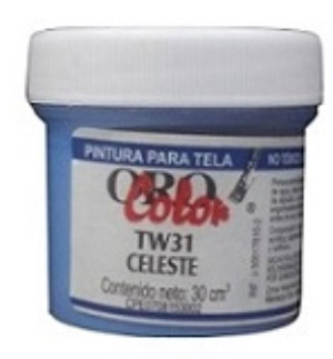 Pintura para Tela  Orocolor Celeste 60 Cc 