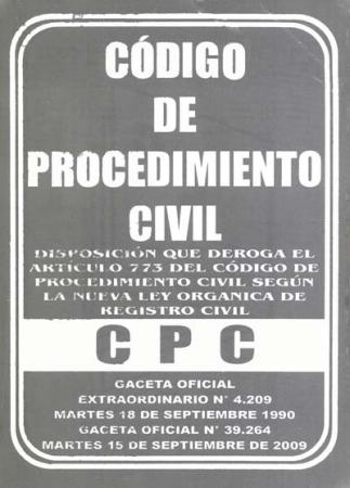 Codigo de Procedimiento Civil (imprenta)