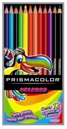 Caja de Creyones de Madera Prismacolor X 12 Colores (nacional) Ref. Se0033 - V511203 - 302030
