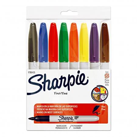 Estuche de Marcadores Sharpie Fine Blister X 8 Unidades Ref. 1789435