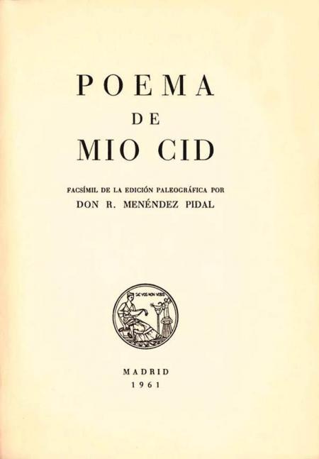 Poema Del Mio Cid  