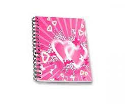 Cuaderno Espiral Grande Tapa Dura Tesis X 1 Materia Corazones de Colores