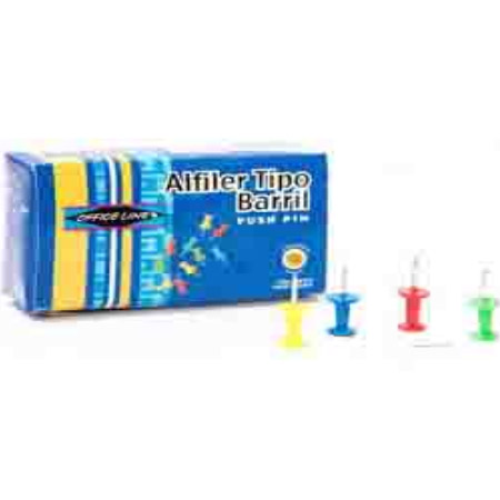 Chinches Office Line Varios Colores X 100 Pzas Ref. 100508 - 100-ch-p